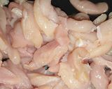 A picture of step 2 of Chicken Fajita Filling.