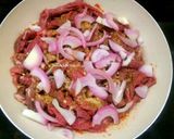 A picture of step 3 of Shredded Beef Soup.