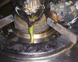 A picture of step 1 of Brinjal bharta.