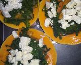 A picture of step 2 of Stuffed butternut.