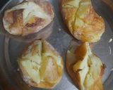 रोस्टेड जैकेट पोटैटो चीज़ स्प्रेड Roasted Roasted jacket potato cheese spread cheese spread रेसिपी चरण 5 फोटो