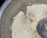 A picture of step 3 of Chhena Poda.