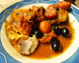 Foto del paso 9 de la receta: Bacalao Skrei al Horno con Cherrys y Aceitunas Negras en Salsa de Naranja, Soja y Miel