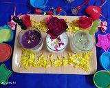 A picture of step 4 of Rangeen thandai.