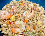 รูปขั้นตอนการทำที่ 3 ของ ข้าวผัดกุ้งใส่หมูสับ