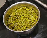 A picture of step 2 of Green Moong Chilla.