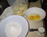 A picture of step 1 of Savory churros with fresh potatoes#allstarscontest.