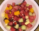 A picture of step 4 of Fruit salad.