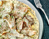 Foto del paso 5 de la receta: Tortilla abierta con setas y parmesano
