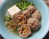 Foto langkah ke 4 dari resep Bakso tetelan mercon dan kuah bakso no vitsin aman untuk anak👍.