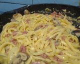 Foto langkah ke 6 dari resep Resep rumahan-spaghetti fettucine alfredo.