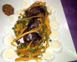 A picture of step 7 of Pan grilled fish with veggie sauce.