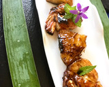 Foto del paso 7 de la receta: Brocheta de piña y langostinos en salsa teriyaki