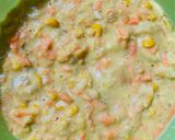 Foto del paso 4 de la receta: TORTILLA DE ZAPALLITOS, CHOCLOS Y ZANAHORIA 🧇🌽🥕🥒🥚🧇