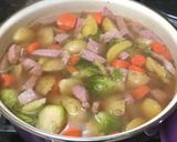 A picture of step 3 of Corn beef and brussels sprouts.