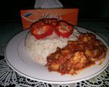 A picture of step 4 of White rice with potatos soup.