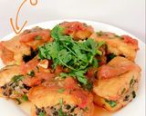 Hình bước làm 9 của món Đậu phụ nhồi thịt sốt cà chua🍅