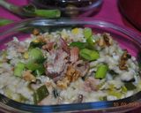 A picture of step 6 of Leek & Bacon Risotto.
