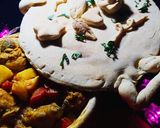 A picture of step 17 of Chicken stew in edible pot.