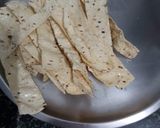 A picture of step 1 of Rajasthani Papad Curry.