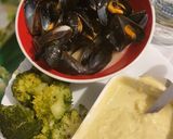 Une image de l'étape 6 de Moules roquefort.