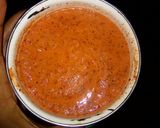 A picture of step 4 of Mysore masala dosa.