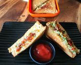 A picture of step 6 of Avocado Paneer Curd Toast Sandwich - Protein Packed - Calcium Rich - Kids Tiffin - Breakfast.