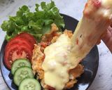 Foto langkah ke 7 dari resep Ayam Geprek Keju Mozzarella.