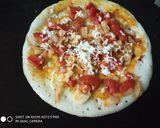 A picture of step 1 of Schezwan uttapam.