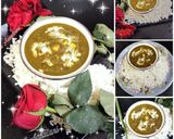 A picture of step 8 of Palak corn sabji or spinach corn ki sabji.