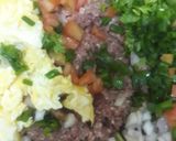 A picture of step 1 of Quick chapli kebabs😊.