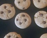 A picture of step 8 of EGGLESS chocolate chip cookies.