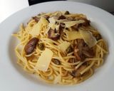 Foto del paso 3 de la receta: Spaghettis con portobellos y alcaparras
