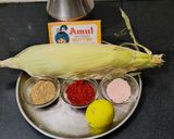A picture of step 1 of Masala corn.