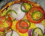 A picture of step 4 of Healthy Wheat rice pizza.