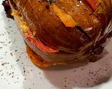 Une image de l'étape 4 de Aubergine farcie en Éventail.