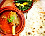 A picture of step 8 of Mutton Kunna with Naan Roti.