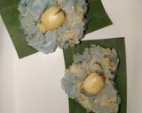 Hình bước làm 7 của món Ăn dặm cho bé: Xôi hạt sen màu hoa đậu biếc