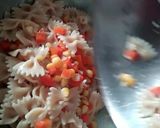 A picture of step 9 of Farfalle Pasta in Cheesy White Sauce.