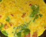 A picture of step 4 of Spinach, tomato & cheese omelette!.