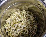 A picture of step 2 of Dalwada (green moong dal vada).