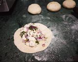 A picture of step 2 of Paneer Parantha.