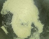 A picture of step 1 of Halwa, Poori, and Kheer.