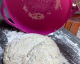 A picture of step 2 of Lazyman's Sourdough Bread.