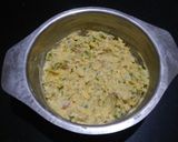 A picture of step 3 of #corn capsicum pakoda.