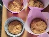 Muffins de zanahoria y harina de algarroba