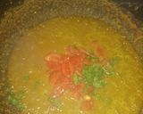 A picture of step 9 of Grilled scallops /split peas dhal/ romanesco cauliflower.