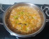 A picture of step 4 of Kerala style pulav.