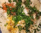 A picture of step 1 of Lachha paratha with mint buttermilk.