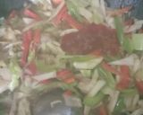 A picture of step 4 of Spicy Schezwan Fried Rice 🍚🍛.